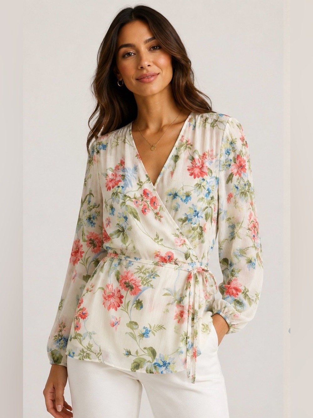 Ann Taylor Floral Blouse